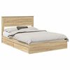 vidaXL Postel s &uacute;ložn&yacute;m prostorem se z&aacute;suvkou Sonoma dub 150 x 200 cm