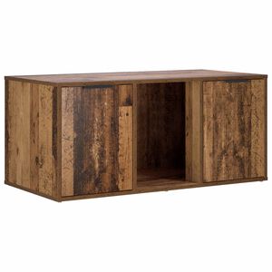 vidaXL N&aacute;bytek pro kočič&iacute; přepravku Star&eacute; dřevo 100 x 49 x 45 cm