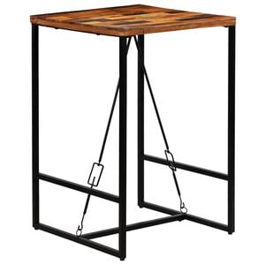 vidaXL Barov&yacute; stůl masivn&iacute; recyklovan&eacute; dřevo 70 x 70 x 106 cm