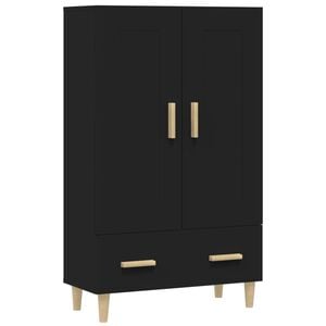 vidaXL Highboard čern&yacute; 70 x 31 x 115 cm kompozitn&iacute; dřevo