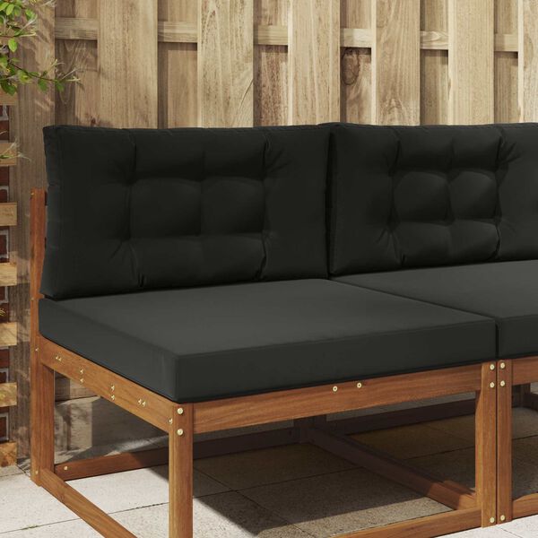 vidaXL Venkovn&iacute; pol&scaron;t&aacute;ř na pohovku 2 pcs Čern&yacute; Polyester