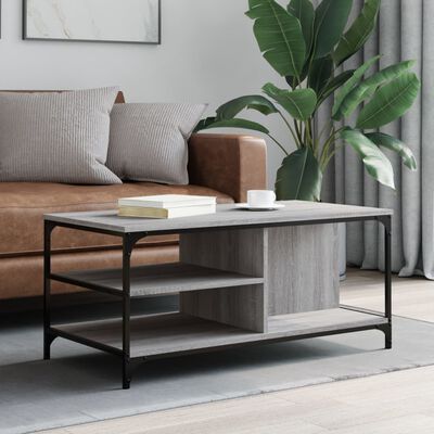 vidaXL Konferenční stolek šedý sonoma 100x50x45 cm kompozitní dřevo