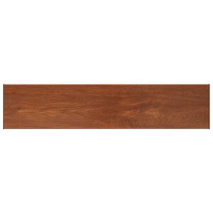 vidaXL Parapet okna Hněd&eacute; dřevo 140 x 35 x 4,5 cm PVC