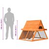 vidaXL Králíkárna 152 x 128 x 108 cm masivní borové a jedlové dřevo