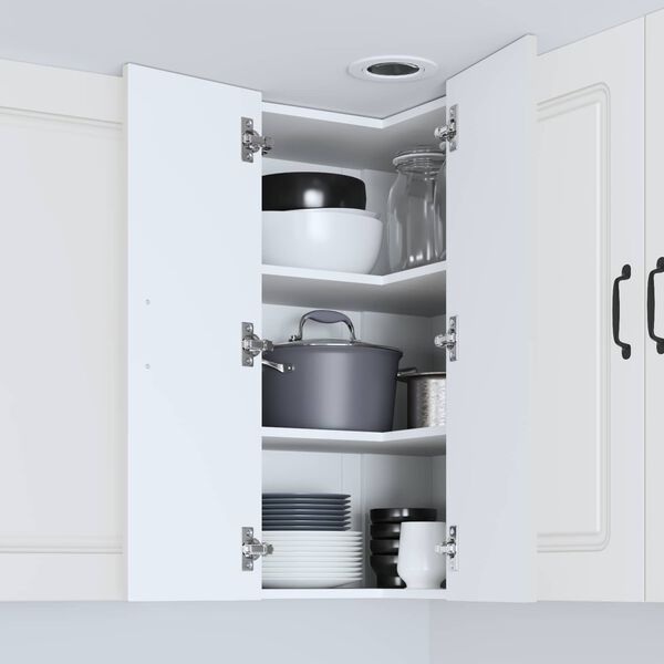 vidaXL Kuchyňsk&aacute; skř&iacute;ň Kalmar B&iacute;l&aacute; 57 x 57 x 80 cm kompozitn&iacute; dřevo