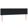 vidaXL Box spring postel s matrac&iacute; čern&aacute; 200x220 cm samet