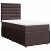 vidaXL Box spring postel s matrac&iacute; tmavě hněd&aacute; 100 x 200 cm textil