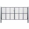 vidaXL Pletiv&aacute; zahradn&iacute; branka pozinkovan&aacute; ocel 400 x 175 cm &scaron;ed&aacute;