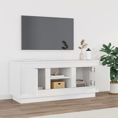 vidaXL TV skříňka bílá 102 x 35 x 45 cm kompozitní dřevo