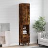 vidaXL Skř&iacute;ň highboard kouřov&yacute; dub 34,5 x 34 x 180 cm kompozitn&iacute; dřevo