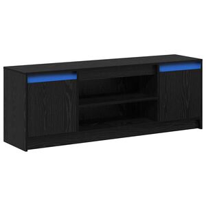 vidaXL TV jednotky 139,5 x 34 x 50 cm Čern&aacute; Kompozitn&iacute; dřevo