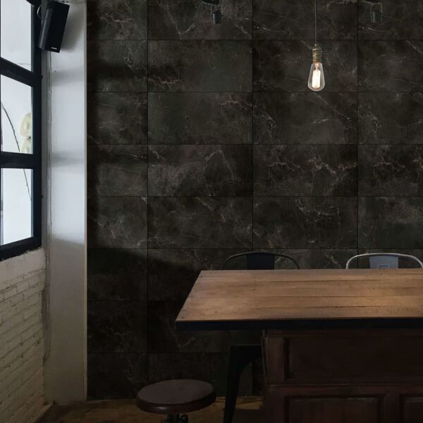 Grosfillex N&aacute;stěnn&aacute; dlaždice Gx Wall+ 11 ks mramor 30 x 60 cm čern&aacute;