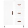 vidaXL Skř&iacute;ň highboard b&iacute;l&aacute; 69,5 x 34 x 180 cm kompozitn&iacute; dřevo