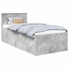 vidaXL R&aacute;m postele s čelo Betonově &scaron;ed&aacute; 75 x 190 cm Kompozitn&iacute; dřevo