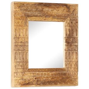 vidaXL Ručně vyřez&aacute;van&eacute; zrcadlo 50 x 50 x 2,5 cm masivn&iacute; mangovn&iacute;k