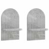 vidaXL N&aacute;stěnn&aacute; polička 2 ks Betonově &scaron;ed&aacute; 23 x 13.5 x 37.5 cm
