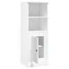 vidaXL Skř&iacute;ň highboard leskl&aacute; b&iacute;l&aacute; 36 x 35,5 x 103,5 kompozitn&iacute; dřevo