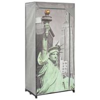 vidaXL Šatní skříň New York 75 x 45 x 160 cm textil