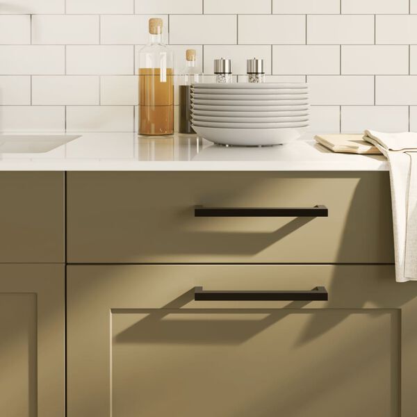 vidaXL N&aacute;bytkov&eacute; &uacute;chytky 5 ks čern&eacute; 192 mm nerezov&aacute; ocel