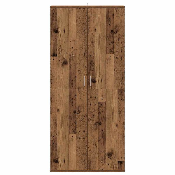 vidaXL Botn&iacute;k old wood 80 x 39 x 178 cm kompozitn&iacute; dřevo