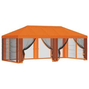 vidaXL Kryt na alt&aacute;n s bočn&iacute;mi stěnami Oranžov&aacute; 600,5 x 300,5 cm