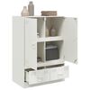 vidaXL Highboard bílý 67 x 39 x 95 cm ocel