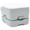 vidaXL Campingov&eacute; WC &Scaron;ed&aacute; a b&iacute;l&aacute; 41,5 x 36,5 x 30 cm Polyethylen