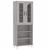 vidaXL Skř&iacute;ň highboard &scaron;ed&aacute; sonoma 69,5 x 34 x 180 cm kompozitn&iacute; dřevo