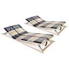vidaXL Lamelov&eacute; ro&scaron;ty do postele 2 ks 42 lamel 7 z&oacute;n 70 x 200 cm