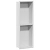 vidaXL Sprchov&yacute; nik B&iacute;l&yacute; 60 x 20 x 9,5 cm Nerezov&aacute; ocel