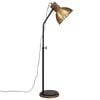 vidaXL Stojac&iacute; lampa 25 W staromosaz 30 x 30 x 100&ndash;150 cm E27