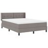 vidaXL Postel s boxspringem s matrac&iacute; Taupe 200 x 160 cm Polyester