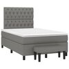 vidaXL Box spring postel s matrac&iacute; tmavě &scaron;ed&aacute; 120x190 cm textil