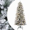 vidaXL Uměl&yacute; Skl&aacute;dac&iacute; V&aacute;nočn&iacute; Strom 150 cm 150 LED Tepl&aacute; b&iacute;l&aacute; PVC a PE