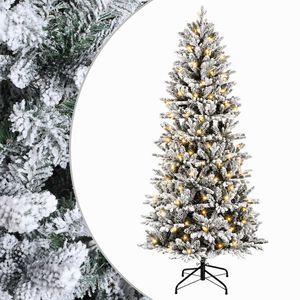 vidaXL Uměl&yacute; Skl&aacute;dac&iacute; V&aacute;nočn&iacute; Strom 150 cm 150 LED Tepl&aacute; b&iacute;l&aacute; PVC a PE