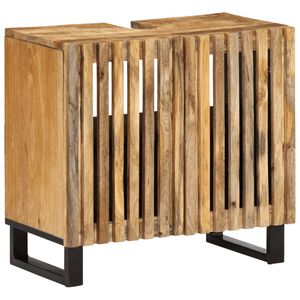vidaXL Koupelnov&aacute; skř&iacute;ňka pod umyvadlo 62x34x58 cm masivn&iacute; mangovn&iacute;k