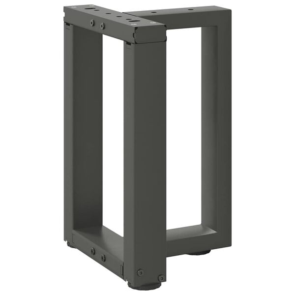 vidaXL Nohy konferenčn&iacute;ho stolku ve tvaru T, 2 ks, antracitov&eacute;, 28 x 25 x (42-43) cm, ocel