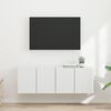 vidaXL TV wall cabinet 2 pcs B&iacute;l&aacute; 59,5 x 31 x 40 cm kompozitn&iacute; dřevo