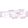 vidaXL Dřevěn&aacute; skř&iacute;ň Betonově &scaron;ed&aacute; 150 x 39 x 30 cm kompozitn&iacute; dřevo