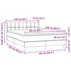 vidaXL Box spring postel s matrac&iacute; čern&aacute; 160x220 cm samet