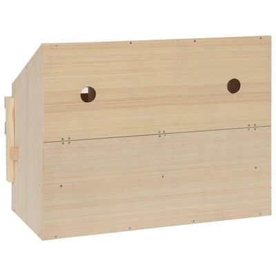 vidaXL Snáškové hnízdo 3 boxy 72 x 33 x 54 cm masivní borové dřevo