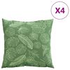 vidaXL Závěsné polštáře List s polštářem 4 pcs Vzor listů 40 x 40 cm