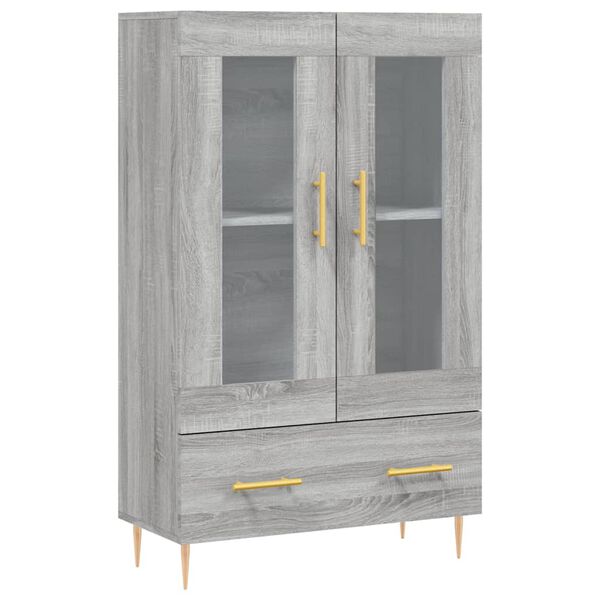 vidaXL Skř&iacute;ň highboard &scaron;ed&aacute; sonoma 69,5 x 31 x 115 cm kompozitn&iacute; dřevo