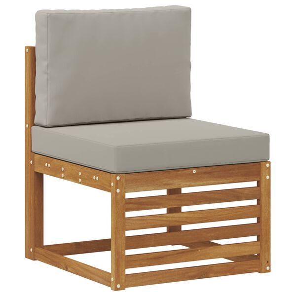 vidaXL Rohov&aacute; sofa sada s pol&scaron;t&aacute;řem 10 pcs Př&iacute;rodn&iacute; a světle &scaron;ed&aacute;