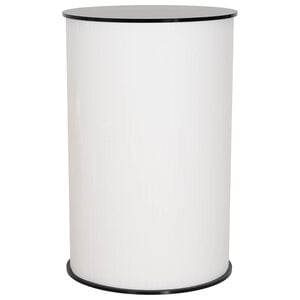 vidaXL Promo stolek Čern&aacute; a b&iacute;l&aacute; &Oslash; 60 x 93 cm Kompozitn&iacute; dřevo a PP