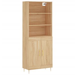 vidaXL Skř&iacute;ň highboard dub sonoma 69,5 x 34 x 180 cm kompozitn&iacute; dřevo