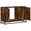 vidaXL Koupelnov&aacute; skř&iacute;ňka pod umyvadlo kouřov&yacute; dub 90x33x60cm kompozit