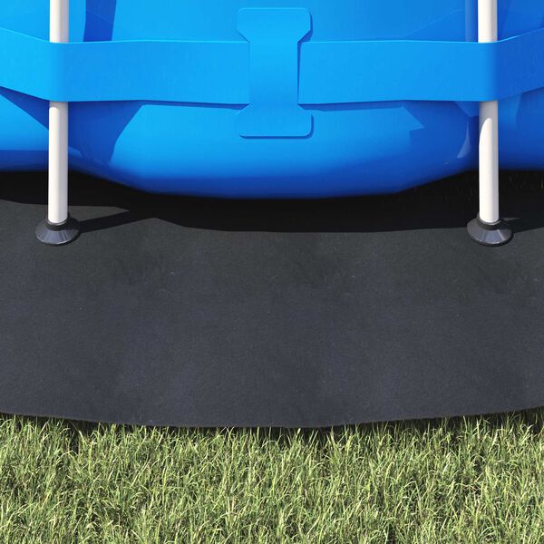 vidaXL Podložka pod baz&eacute;n Čern&aacute; &Oslash; 366 cm Netkan&aacute; tkanina