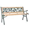 vidaXL Zahradn&iacute; lavice 122 cm dřevěn&aacute;