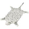 vidaXL Ply&scaron;ov&yacute; koberec leopard 139 cm b&iacute;l&yacute;